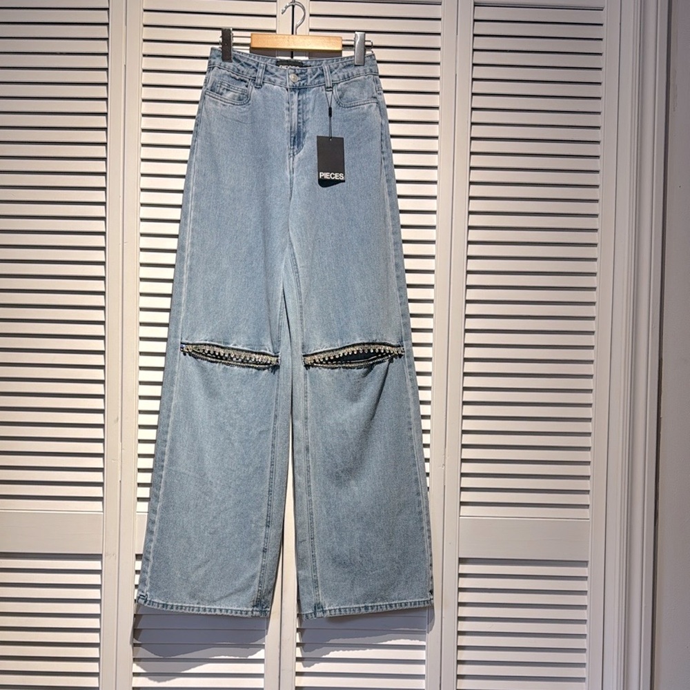 Embellished Blue Jeans